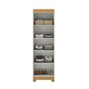 Ver imagem 6 de Guarda-Roupa Paris 2 Portas com Pés Off White/Cinamomo