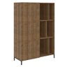 Estante Livreiro Multiuso Steel Quadra 1 Porta de Correr Vermont/preto - Artesano - 1