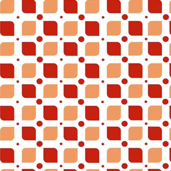 Papel de Parede Adesivo Geométrico Vermelho e Laranja - 170 - 2