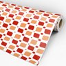 Papel de Parede Adesivo Geométrico Vermelho e Laranja - 170 - 3