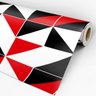 Papel de Parede Adesivo Geométrico Triângulos Vermelho - 111 - 3