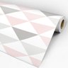 Papel de Parede Adesivo Geométrico Triângulos Rosa - 104 - 3