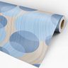 Papel de Parede Adesivo Geométrico Círculos Azul - 056 - 3