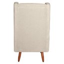 Ver imagem 7 de Poltrona Amamentação Aquila com Puff Linho Bege Pés Palito - Fratello