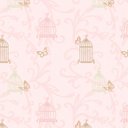 Ver imagem 2 de Papel de Parede Adesivo Baby Rosa Borboletas - 001