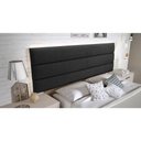 Ver imagem 1 de Cabeceira Box Shop Line King 1,95m Painel Em Corino Preto