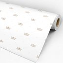 Ver imagem 3 de Papel de Parede Adesivo Baby Marrom Coroas - 041