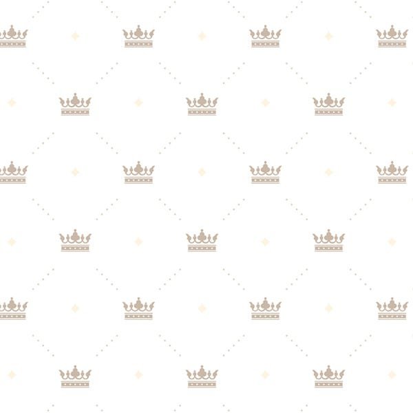 Papel de Parede Adesivo Baby Marrom Coroas - 041 - 2