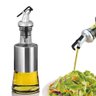 Galheteiro de Vidro e Aço Inoxidável 200ml Porta Azeite Vinagre Óleo com Bico Dosador - 1