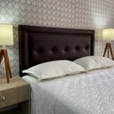 Ver imagem 1 de Cabeceira Solteiro 90 Cama Box Diamond Berlim Marrom Corano com Pés Rbl