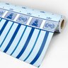 Papel de Parede Adesivo Baby Azul Coroas e Listras - 061 - 3