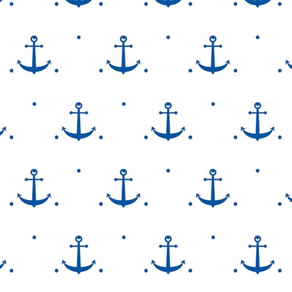 Papel de Parede Adesivo Baby Azul Âncoras - 004 - 2