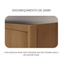 Ver imagem 7 de Guarda-Roupa Casal 6 Portas 6 Gavetas com Espelho 100% MDF Reno 276x236cm Marrom/Cumaru