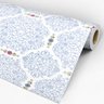 Papel de Parede Adesivo Arabesco Azul - 047 - 3