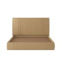 Ver imagem 2 de Cama Moderna Aspen Queen Box com Cabeceira Estofada Base Flutuante Pu Bege G99 - Gran Belo