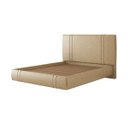 Ver imagem 4 de Cama Moderna Aspen Queen Box com Cabeceira Estofada Base Flutuante Pu Bege G99 - Gran Belo