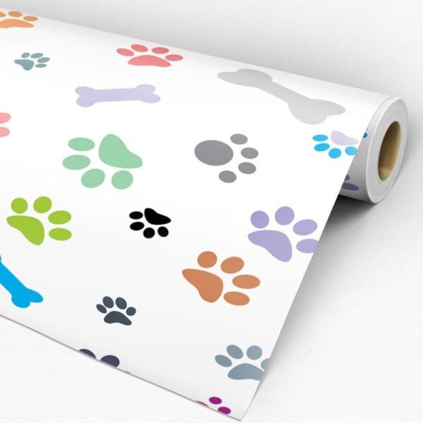 Papel de Parede Adesivo Animal Pegadas - 001 - 3