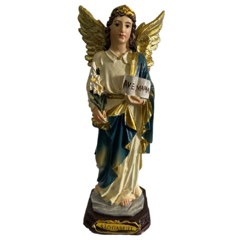 Imagem De São Gabriel Guardião Da Saúde Correios Resina 15 Cm