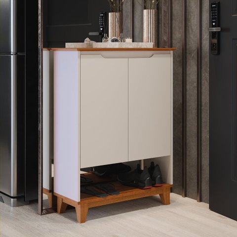 Sapateira Hall Flow: Off White/freijo