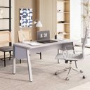 Ver imagem 1 de Mesa para Escritório Mesa Escritório Moderno MDP 150cm Cinza F5 Office