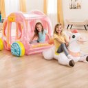Ver imagem 3 de Casinha Carruagem da Princesa Com Cavalinho Inflável Intex