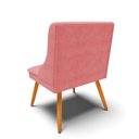 Ver imagem 6 de Kit 4 Cadeiras de Jantar Liz Suede Rose Pés Palito Castanho