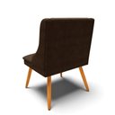 Ver imagem 7 de Kit 4 Cadeiras de Jantar Liz Suede Marrom Pés Palito Castanho