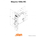 Ver imagem 2 de Fechadura Porta Stam Banheiro 1006s Classic Roseta Redonda Preto Fosco