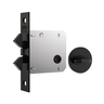 Fechadura Porta Stam Banheiro 1006s  Classic Roseta Redonda Preto Fosco - 1