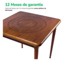 Ver imagem 5 de Mesa de Madeira Maciça Quadrada 80x80cm 4 Lugares Sala de Jantar Cozinha Bar - Pilsner - Natural