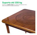 Ver mais imagens de Mesa de Madeira Maciça Quadrada 80x80cm 4 Lugares Sala de Jantar Cozinha Bar - Pilsner - Natural