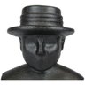 Escultura Busto Homem De Chapéu Preto - 4