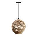 Ver imagem 1 de Luminária Pendente Mabelly em Corda Sisal Natural Palha:preto