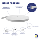 Ver imagem 3 de Moldura Roda Teto Eva Autocolante E23 3,5cmx1cm 15 Metros - Branco