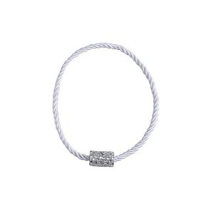 Abraçadeira para Cortina Infinity com Ima Branco Bella Arte