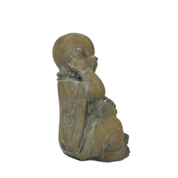 Escultura Decorativa Buda Em Resina - 3