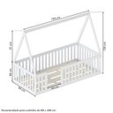 Ver imagem 3 de Quarto Montessori Cama com Telhado Giulia e Guarda-Roupa Curió 4 Portas Casatema MadeiraOriginals Br