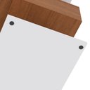 Ver imagem 4 de Mesa de Cabeceira Celta em Mdf 15mm com 1 Gaveta Branco e Cedro