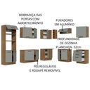 Ver mais imagens de Cozinha Completa 479001 Com Armário E Balcão Rustic/Cinza
