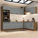 Ver imagem 1 de Cozinha Completa 479001 Com Armário E Balcão Rustic/Cinza
