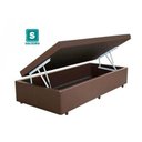 Ver imagem 1 de Cama Box Baú Solteiro 88 - Bello Box Tecido Sintético Marrom