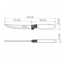 Ver imagem 5 de KIT - 60 Facas para Churrasco Ipanema Com Lâmina em Aço Inox 5 POL Cabo Preto FPTOP - Tramontina