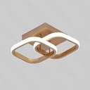 Ver imagem 1 de Plafon Led de Sobrepor 24×22cm 22w Multitemperatura 1650lm Bivolt Alumínio Dourado e Silicone