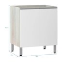 Ver imagem 2 de Balcão de Cozinha sem Tampo 70cm 2 Portas Lis Luciane Móveis
