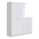 Ver imagem 5 de Guarda-Roupas Infantil 2 Portas e 4 Gavetas Multimóveis CR35094 Branco