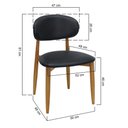 Ver imagem 6 de Conjunto de Mesa de Jantar Grand Mesa 14 Lugares Tampo em MDF Amêndoa com Cadeiras Ravena Corano