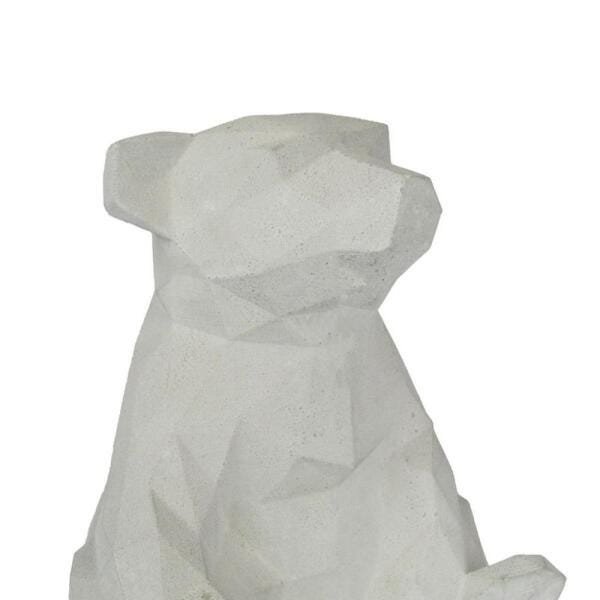 Escultura Urso Geométrico Cimento - 3