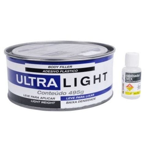 Adesivo Massa Plástico Ultra Light 495g Maxi Rubber