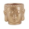 CACHEPOT BUDA DOURADO EM CIMENTO - 1