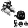 Kit Patins Roller Inline Completo + Proteção Preto - G (36 - 39) - 1